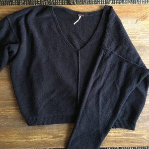 free people crop baggie sweater